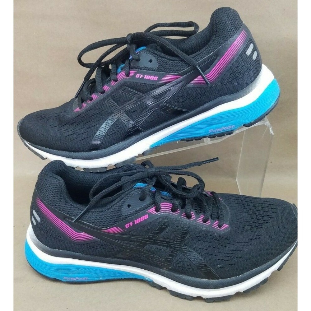Asics GT 1000 7 Purple/  Black Running Shoes Women's 7.5 1012A030